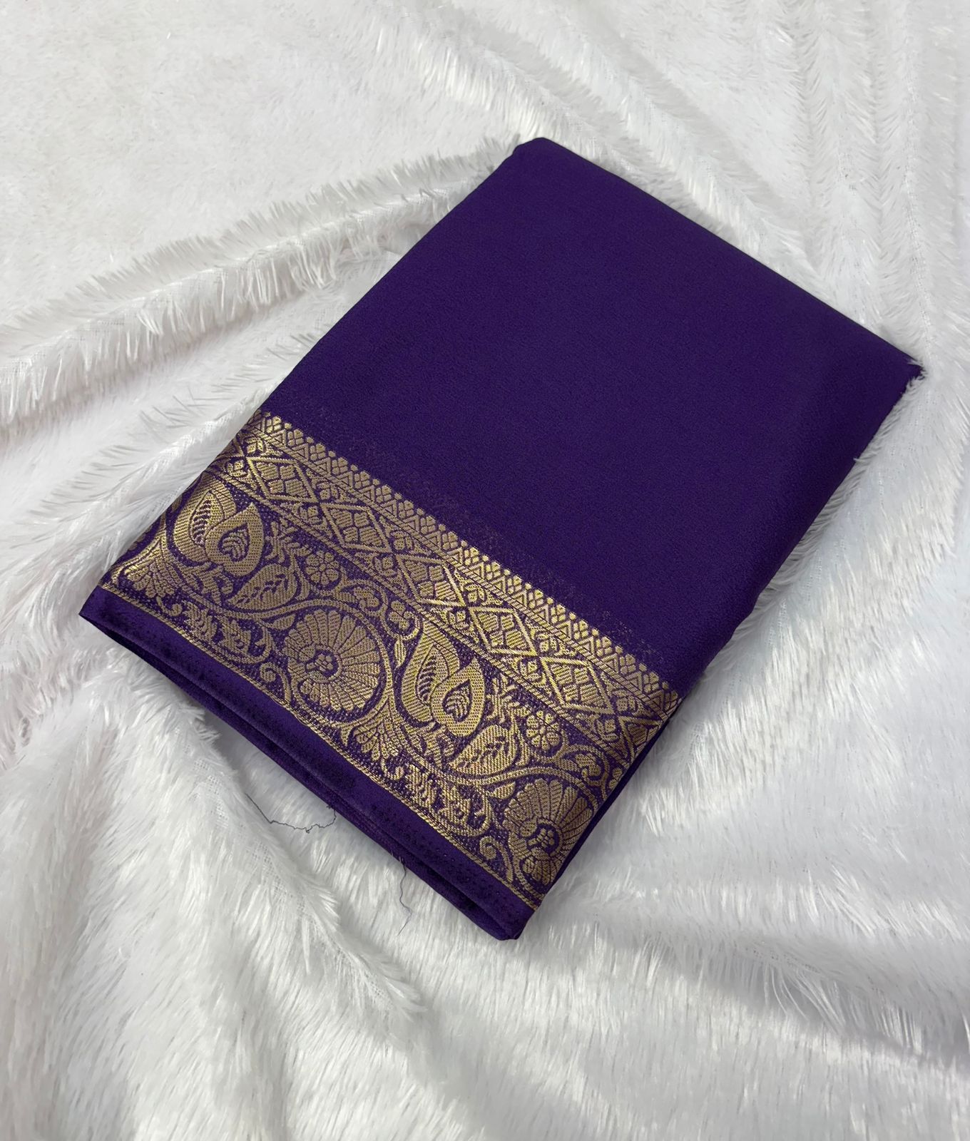 GEORGETTE SILK SAREES IN SELF COLOURS MT105