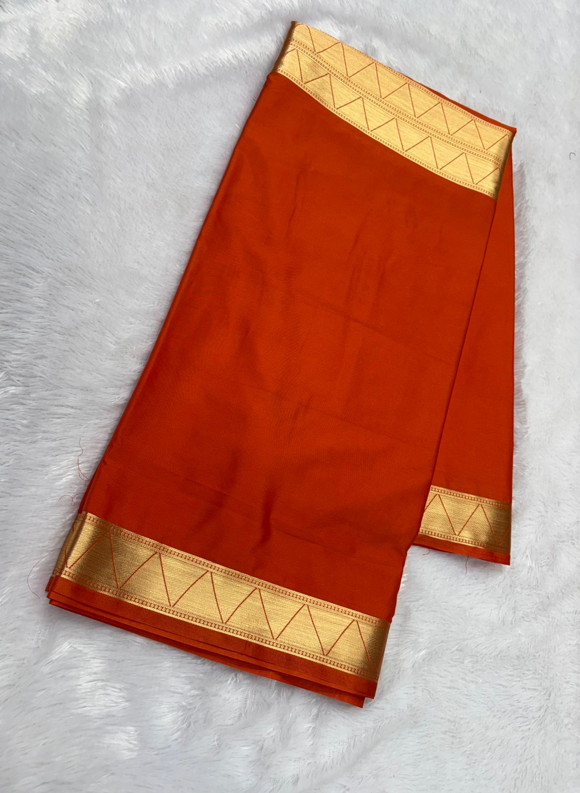 Premium Quality Semi mysore crape silk saree with Half & Half Self Border  MT150