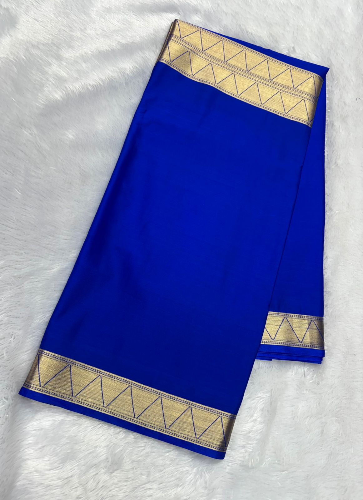 Premium Quality Semi mysore crape silk saree with Half & Half Self Border  MT150