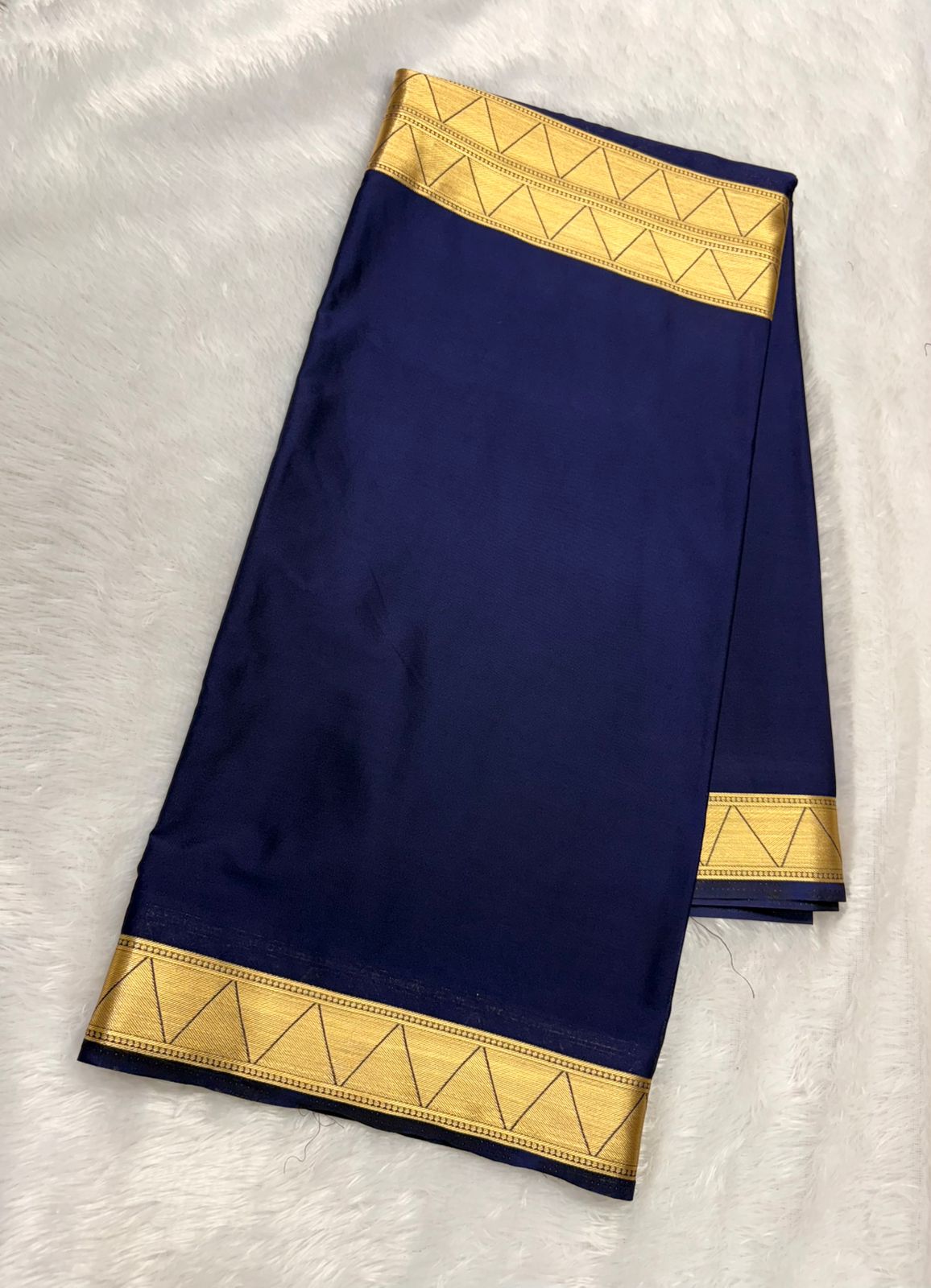 Premium Quality Semi mysore crape silk saree with Half & Half Self Border  MT150
