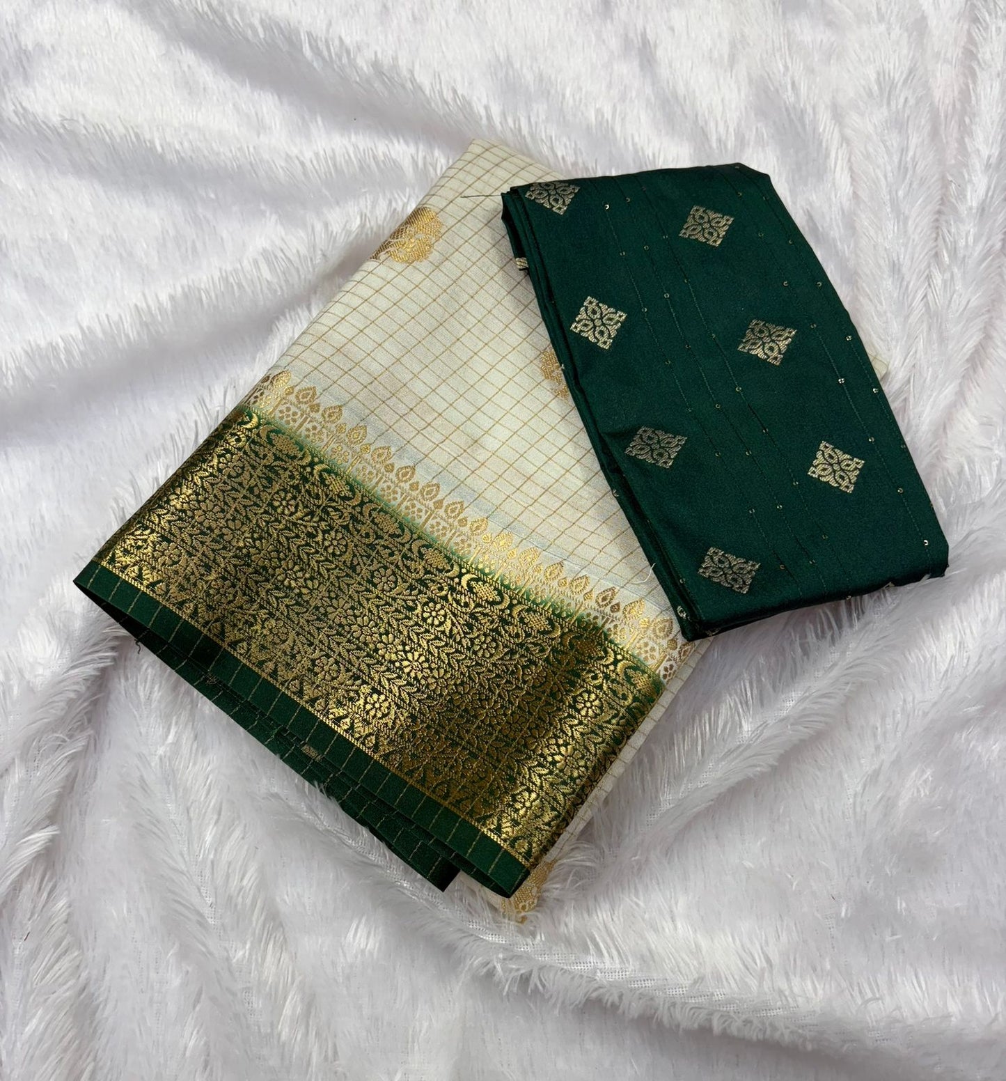 Premium Quality Semi Mysore Crape Silk Saree in Contrast border With fancy Blouse MT170